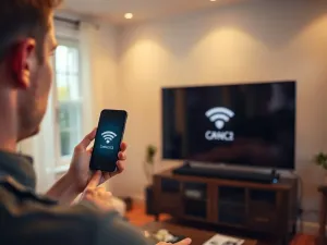 Zbliżenie na ekran nowoczesnego smartfona z wyraźną, kolorową grafiką, podkreślające wysoką jakość wyświetlacza.